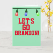 LASS UNS BRANDON GEHEN! ANTIBIDEN CHRISTMAS CARDS KARTE (Gelbe Blume)