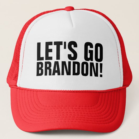 LASS UNS BRANDON GEHEN! BASEBALL HAT TRUCKERKAPPE (Vorderseite)