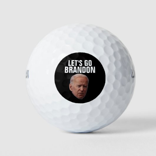 LASS UNS BRANDON GEHEN! BIDEN GOLF BALLS GOLFBALL (Vorderseite)
