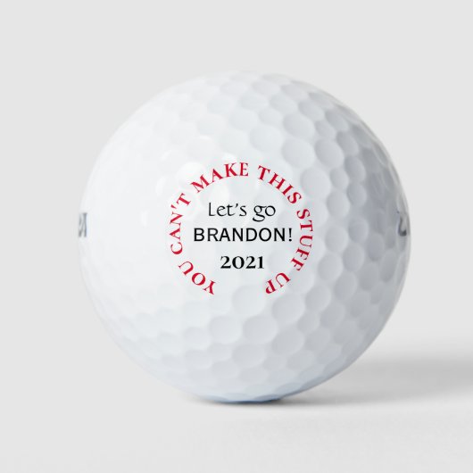Lass uns Brandon gehen, du kannst das nicht erfind Golfball (Vorderseite)