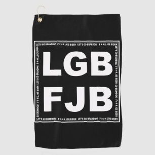 Lass uns Brandon gehen! F**k Joe Biden LGB FJB Golfhandtuch
