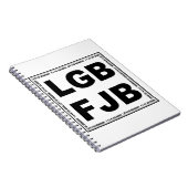 Lass uns Brandon gehen! F**k Joe Biden LGB FJB Notizblock (Rechte Seite)