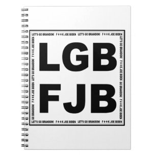 Lass uns Brandon gehen! F**k Joe Biden LGB FJB Notizblock