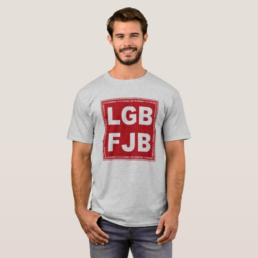 Lass uns Brandon gehen! F**k Joe Biden LGB FJB T-Shirt (Vorne ganz)