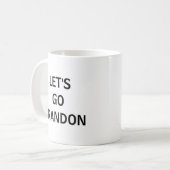 Lass uns Brandon gehen! Fun Coffee Tasse (Vorderseite Links)