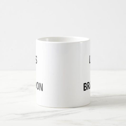 Lass uns Brandon gehen! Fun Coffee Tasse (Mittel)