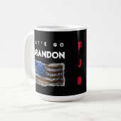 "Lass uns Brandon gehen!" Kaffeetasse (Vorderseite Links)