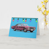 LASS UNS BRANDON GEHEN! KLASSISCHE KRAFTCHRISTMAS KARTE (Gelbe Blume)