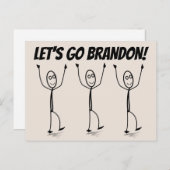 LASS UNS BRANDON GEHEN! POSTKARTEN (Vorne/Hinten)