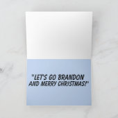 LASS UNS BRANDON GEHEN! SANTA ÜBERSIERTE CHRISTMAS KARTE (Innenseite)