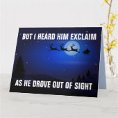 LASS UNS BRANDON GEHEN! SANTA ÜBERSIERTE CHRISTMAS KARTE (Gelbe Blume)