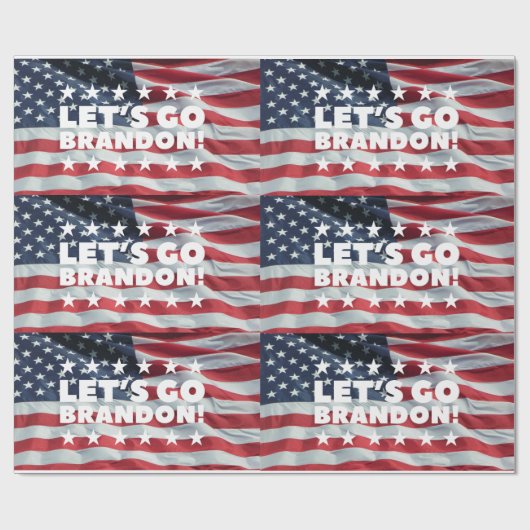 LASS UNS BRANDON GEHEN! [Schriftart 1] Geschenkpap Geschenkpapier (Flach)