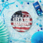 LASS UNS BRANDON GEHEN! [Schriftart 2] PapierTelle Pappteller (Party)