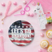 LASS UNS BRANDON GEHEN! [Schriftart 2] PapierTelle Pappteller (Party)