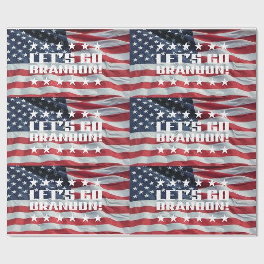 LASS UNS BRANDON GEHEN! [Schriftart 3] Geschenkpap Geschenkpapier (Flach)