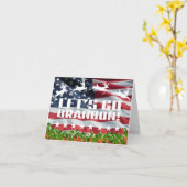 LASS UNS BRANDON GEHEN! [Schriftart 3] Weihnachtsk Karte (Gelbe Blume)