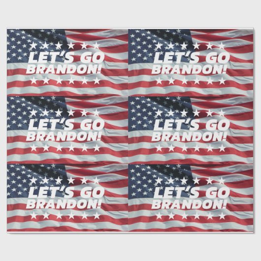 LASS UNS BRANDON GEHEN! [Schriftart 5] Geschenkpap Geschenkpapier (Flach)