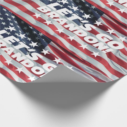 LASS UNS BRANDON GEHEN! [Schriftart 5] Geschenkpap Geschenkpapier (Ecke)