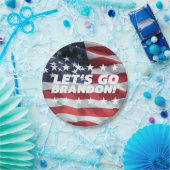 LASS UNS BRANDON GEHEN! [Schriftart 5] PapierTelle Pappteller (Party)