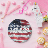 LASS UNS BRANDON GEHEN! [Schriftart 5] PapierTelle Pappteller (Party)