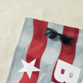 LASS UNS BRANDON GEHEN! [Schriftart 5] Strandhandt Strandtuch (Beispiel)