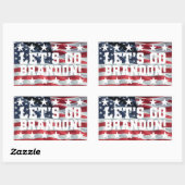 LASS UNS BRANDON GEHEN! [Schriftart 6] Aufkleber (Blatt)