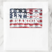 LASS UNS BRANDON GEHEN! [Schriftart 6] Aufkleber (Tasche)