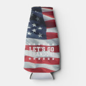 LASS UNS BRANDON GEHEN! [Schriftart 6] Flasche Coo Flaschenkühler (Vorderseite)