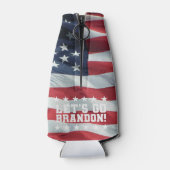 LASS UNS BRANDON GEHEN! [Schriftart 6] Flasche Coo Flaschenkühler (Rückseite)