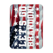 LASS UNS BRANDON GEHEN! [Schriftart 6] Flexibles F Magnet (Vertikal)