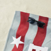 LASS UNS BRANDON GEHEN! [Schriftart 6] Strandhandt Strandtuch (Beispiel)