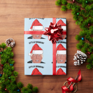 LASS UNS BRANDON GEHEN! TRUMP CHRISTMAS WRAPPPAPIE GESCHENKPAPIER