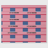 LASS UNS BRANDON GEHEN! WRISTMAS WRAPPING PAPIER GESCHENKPAPIER (Flach)