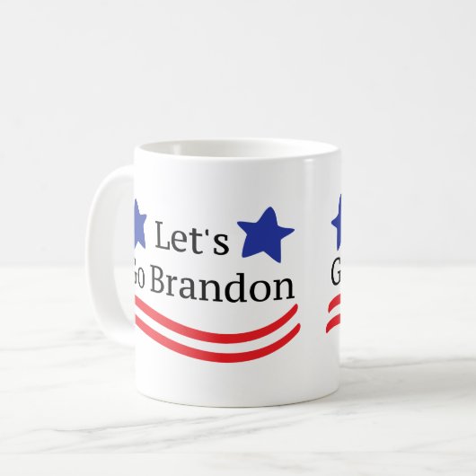 Lass uns Brandon-Kaffee-Tasse machen Kaffeetasse (Vorderseite Links)