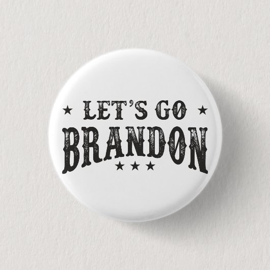Lass uns Brandon losgehen Button (Vorderseite)