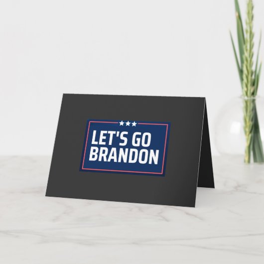 Lass uns Brandon losgehen Feiertagskarte (Vorderseite)