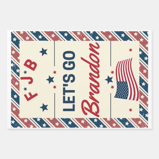 Lass uns Brandon losgehen Geschenkpapier Set (Vorderseite 3)