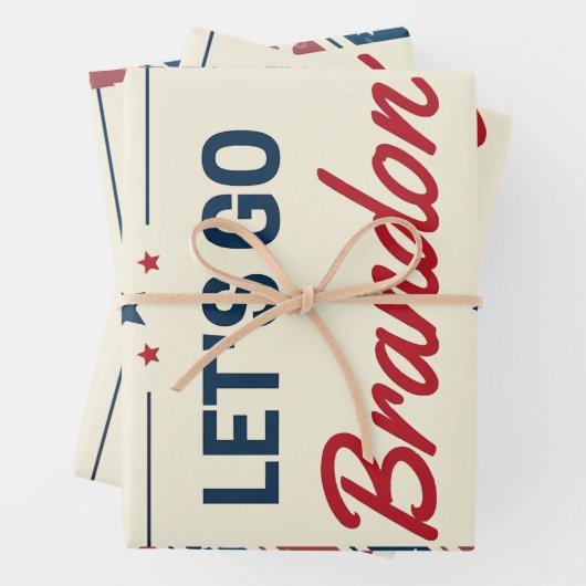 Lass uns Brandon losgehen Geschenkpapier Set (Beispiel)