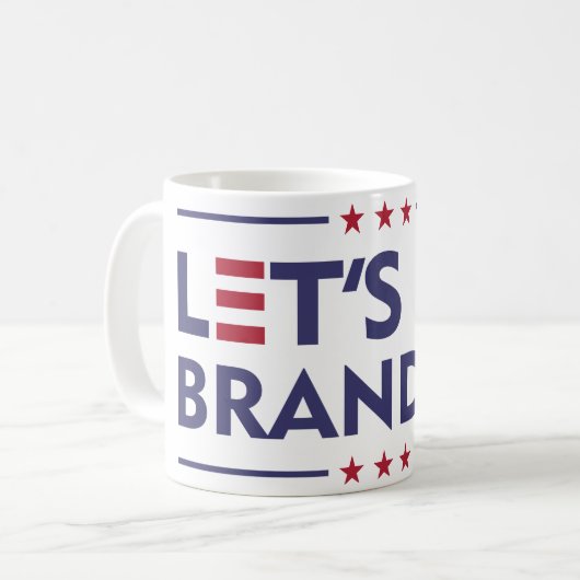 Lass uns Brandon losgehen Kaffeetasse (Vorderseite Links)