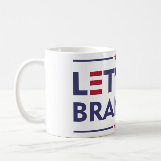 Lass uns Brandon losgehen Kaffeetasse (Links)