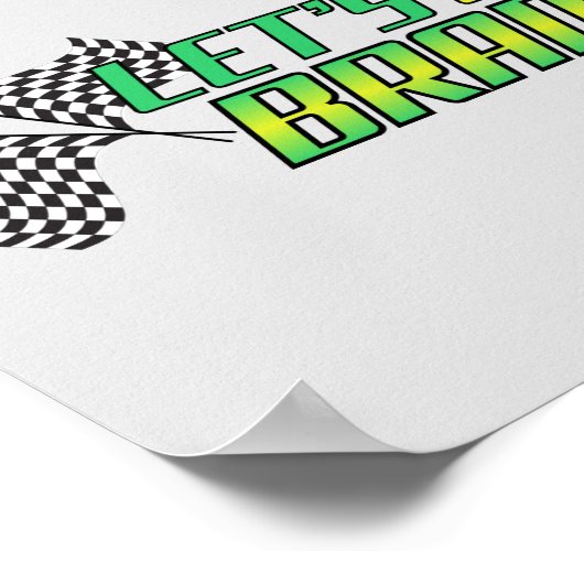 Lass uns Brandon losgehen Poster (Ecke)