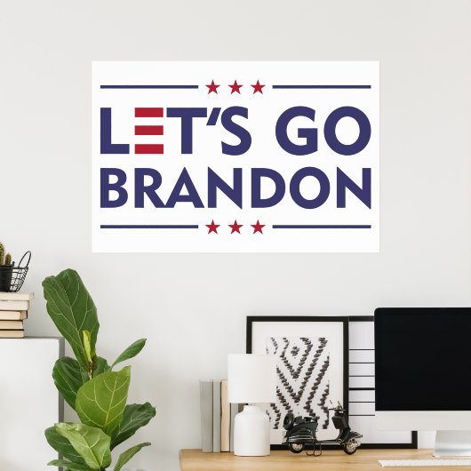 Lass uns Brandon losgehen Poster (Heimbüro)