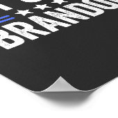 Lass uns Brandon losgehen Poster (Ecke)