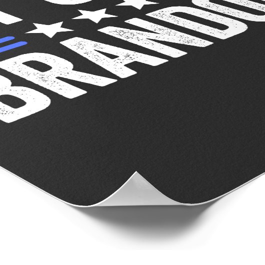 Lass uns Brandon losgehen Poster (Ecke)