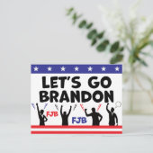 Lass uns Brandon losgehen Postkarte (Stehend Vorderseite)
