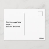 Lass uns Brandon losgehen Postkarte (Rückseite)