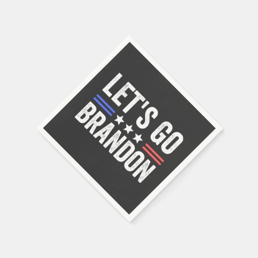 Lass uns Brandon losgehen Serviette (Ecke)