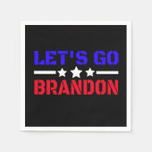 Lass uns Brandon losgehen Serviette (Vorderseite)