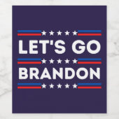 Lass uns Brandon losgehen Weinetikett (Einzelnes Label)