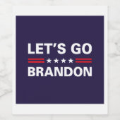 Lass uns Brandon losgehen Weinetikett (Einzelnes Label)